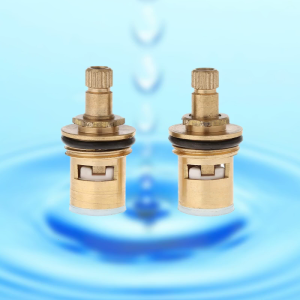 Tap Valves Replacement 0.5" Metal Tap Cartridges Valves Pottery Disc Gland Quarter Turn 20 Teeth Suitable Connection