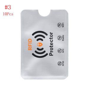 FUDESHE 10pcs ป้องกันการสแกน การปิดกั้น RFID ป้องกันการโจรกรรม การ์ดป้องกันแขน ซองใส่บัตรประชาชน ผู้ถือบัตร Anti Rfid Wallet
