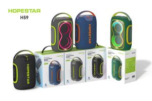 HOPESTAR H59  60W ลำโพงบลูทูธ เสียงดีเบสแน่น ดังกระหึ่ม กันน้ำระดับ IPX6 แท้ 100%
