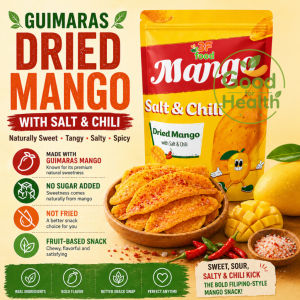 Guimaras Dried Mango Salt Chili No Sugar Added Not Fried Snack Local Philip