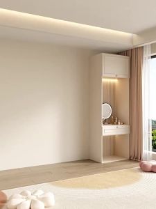 [CozyNest ]French Cream One Door Top Wardrobe Small Cabinet Modern Simple Bedroom Finished Product Large Wardrobe