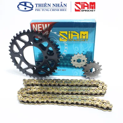 Nhông sên dĩa SIAM xe Exciter 135/2011 Gold (428HSG-114L 14T-38T)
