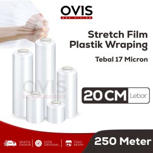Plastik Wrapping Stretch Film  Bening 20 cm x 250 m