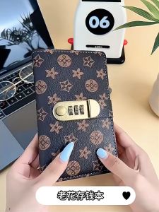 【Local Inventory】100 Envelopes Money Saving Challenge PU Large Capacity Budget Binder Book with Password Lock Financial Planner Stationer