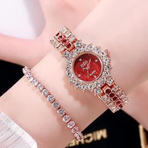 HOKI 33 - Jam Tangan Wanita JT 04[Bisa COD] -Jam Tangan Cewek Mewah Elegan Anti Air - Jam Tangan  Wanita Dewasa Cewek Korea Import 100% - Diamond Mewah Elegant - Trendy Korean Fashion