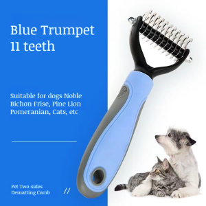 Pet Grooming Brush Pet Hair Comb Brush Dog/Cat Fur Untangled Comb Fur Removal Comb