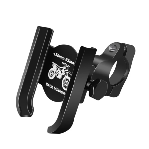 Aluminum Alloy Motorcycle Electric Bikes Scooters Phone Mount Rack with Shockproof Design for Stable Navigation and Call