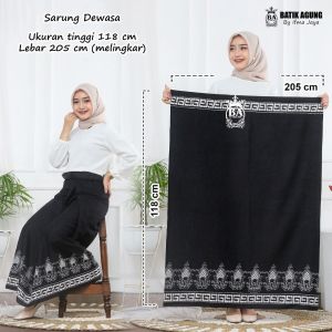 Sarung Batik Rayon / Goyor Motif Nanas | Sarung Rayon / Goyor Print Irengan