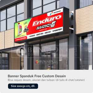 CETAK SPANDUK BANNER BENGKEL OLI PERTAMINA ENDURO