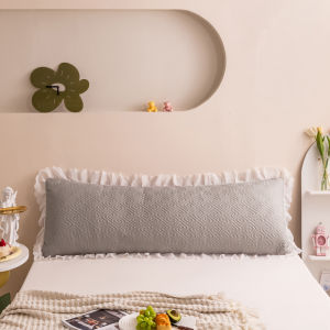 SUNLIGHT HOME Hộp đựng gối đôi 1 cái có ren Vỏ bọc đệm Vỏ gối đôi một mảnh Hộp đựng gối đôi kéo dài