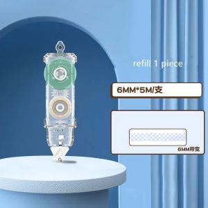 6MM * 5M กดสไตล์ Dot เทปสองด้านลูกกลิ้งเติมกาวเทปกาวโรงเรียนเครื่องเขียน Office