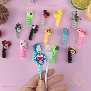 Lò Xo Bảo Vệ Cáp Sạc Tai Nghe – Combo 5 Cái – Hình Thú Siêu Xinh Chống Gãy Đầu Dây Silicone Dẻo