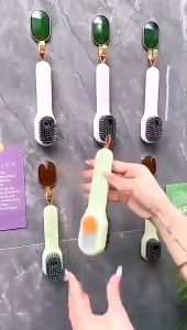 Multifunctional Liquid Shoe Cleaning Brush with Soap Dispenser Shoe Laundry Brush Scrub Brushes COD