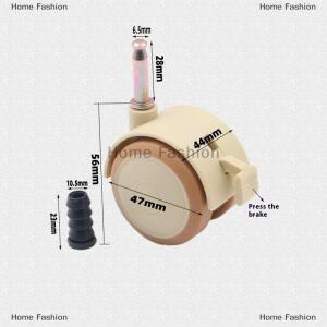 [COD] Home Fashion 4Pcs Furniture Crib Swivel Casters Cabinet Wheels With Brake Nylon Furniture Support Leg For Chairs Baby Bed Trolley
