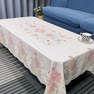 Taplak Meja PVC tahan air / Taplak Meja Anti Air Ukuran Lebih Taplak meja /Taplak meja/ Taplak Meja Makan Persegi Segi Kain Motif Bunga Nuansa Klasik Vintage / Taplak 120x170cm / Taplak Meja Makan / Taplak Meja Anti Air Ukuran Lebih