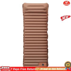 [Vodool Official Mall]10cm Self-Inflating Sleeping Mat with Foot Pump & Pillow Inflatable Sleeping Mat Waterproof for Hiking Trekking