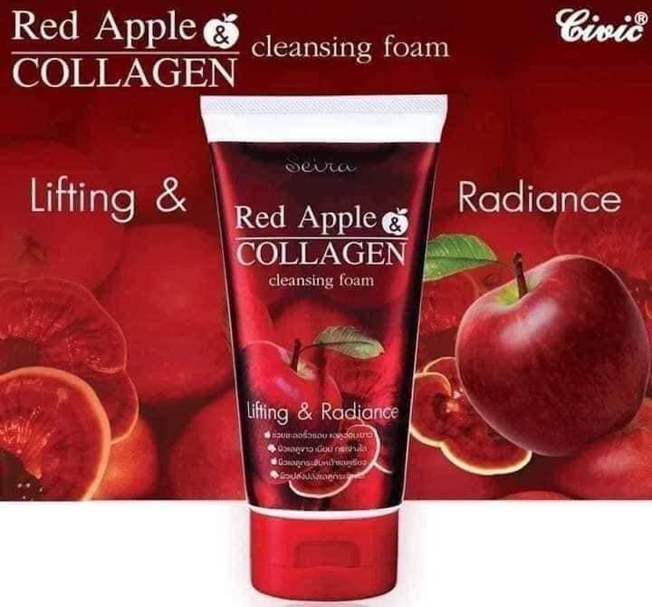 SỮA RỬA MẶT TRẮNG DA NGỪA LÃO HÓA TÁO ĐỎ SEIRA RED APPLE COLLAGEN ...