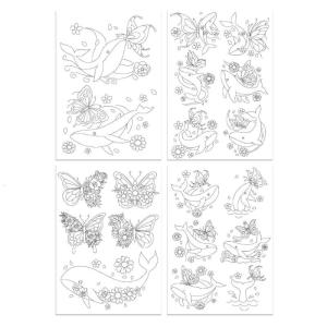 4 cái hòa tan trong nước may tay ổn định hòa tan trong nước eembroidery mô hình giấy than cho may tay thêu