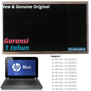 layar LCD HP mini 110-3506TU 110-3530TU 110-3554TU 110-3550TU 110-3529TU 110-3546TU 110-3743TU 110-3515TU 110-3556TU 110-3557TU 110-1169TU new