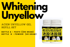 Aciean Unyellowing shoe Shoes whitening // SNEAKER YELLOW CLEANING GEL yellow //whitening Pemutih kasut kekuningan 6 in 1