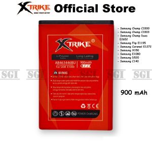 Baterai XTRIKE Double Power Orginal Samsung Flip Caramel E1272 E1195 E1080 C140 D520 X150 B310E AB46344BU Batre Batrai Handphone HP Dual Galaxy