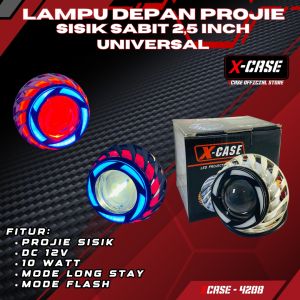 X-Case Lampu projie  Sisik Sabit 2.5 inch model bulat universal 4208