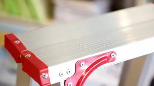 Step Ladder For Home Foldable Folding Step Ladder Indoor Folding Step Ladder For Home Thickened Aluminum Alloy Multifunctional Folding Double-Sided Ladder
