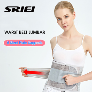 SRIEI Waist Support Lumbar Waist Support Belt Breathable Lumbar Brace Support Recovery Belts for Men Women