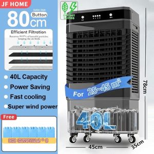 JUANS HOME Air Cooler Fan Air Conditioner 40/50/60 Energy Saving Button/Remote Control with Wheels
