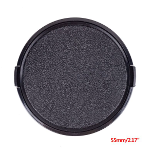 55MM Universal Plastic Snap-on Front Lens Cap Protective Cover for for Pentax DSLR Camera Accessory
