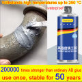 Lebih kuat dari pengelasan Lem Besi lem logam 100g Cepat kering dalam 3 detik Tahan minyak Tahan suhu tinggi pengawet Digunakan kedap air untuk mengisi berbagai cacat ikatan baja(Lem AB Lem Campur Lem Super Glue Metal casting glue). 
