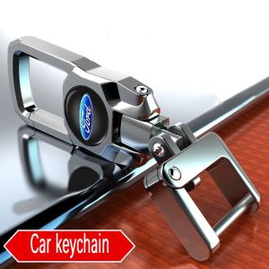 High quality for Ford keychain car motorcycle key holder Fashion Men Women Creative Alloy Metal Keyring Gift Everest Ranger Fiesta Escape Explorer Expedition Focus Escort Ecosport Mustang E150 Lynx Expedition EL Explorer Sport Raptor F150 territory