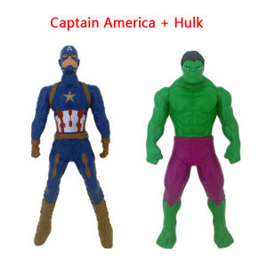 2 cái/lốc Xoay 360 ° Siêu Anh Hùng Ironman Spider-Man Captain Mỹ búp bê mô hình 17Cm mô hình robot Đồ Chơi Cho Cậu Bé Quà Tặng