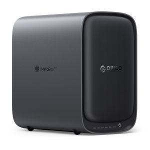 ORICO Network Attached Storage Link Sharing & Remote Access AI Albums 4K Media Library HDD Slot * 2 M.2 NVMe SSD Slot * 2 2.5 GbE * 2 MetaBox NAS Storage HS200-2 Bay (Disk