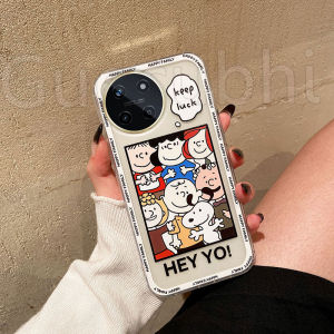 Casing OPPO Realme 11 NFC Realme11 4G 5G Cute Cartoon Snoopy Pattern Transparent non-slip Shockproof Silicone Soft Phone Case Realme 11 5g 4g Realme11 NFC Classic Pattern Phone Cover