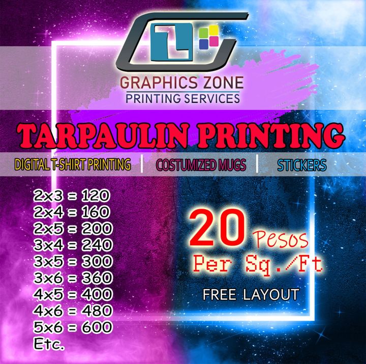 TARPAULIN PRINTING FREE LAY OUT FOR ALL OCCASIONS Lazada PH