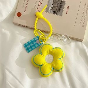 Fashion Stuffed Keychain Pendant Bag Charm Flower Accessories Handbag Ornaments Cute Lanyard Car Key