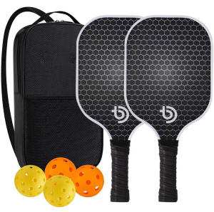 SG【ReadyStock】Pro Tournament Pickleball Paddle - Advanced Carbon Fiber & Graphite Construction for Superior Tennis-Like Power & Control