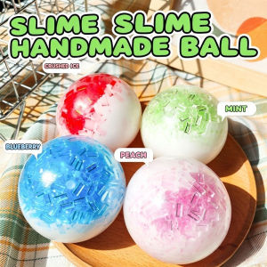 Soft Crushed Ice Squeeze Ball Toy Stress Relief Toy Crystal Ice Cracked Sensory Fidget Toy Kids Adults