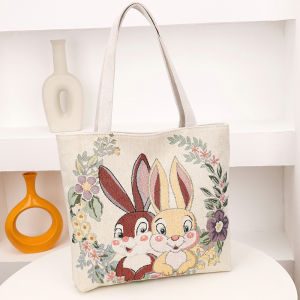 TÚI TOTE VẢI CANVAS THÊU 2 MẶT NGHỆ THUẬT – THANH LỊCH BỀN BỈ HỢP XU HƯỚNG LX421