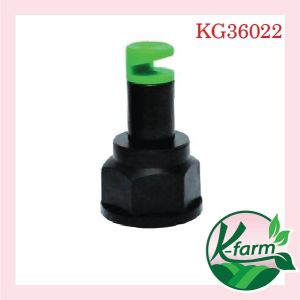 ฟอร์มควบคุม หัวฉีดด้านเดียว 180 องศา ควบคุม รูน้ำ 4 มิล สีเขียว หัวมือบิดได้ พร้อม วาล์วหางปลา สวม 4 หุน และ 6 หุน สปริงเกอร์ SPRINKLER K FARM ให้กับคุณ
