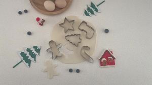 5 ชุดแม่พิมพ์คุกกี้คริสต์มาส แม่พิมพ์คุกกี้สแตนเลส DIY ที่ตัดคุกกี้