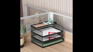 A3 Specialized desktop file organizer metal storage multi-layer file rack for documents office file organizer