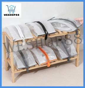 WESHOP88 1pcs All Water Resistant Shoe Bags for Travel Storage Organizer Pouch with Zipper Waterproof for Men Women