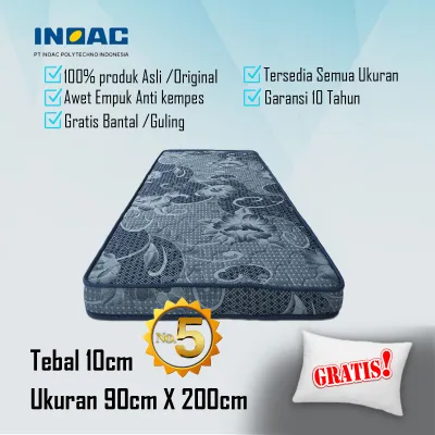 KASUR BUSA REBONDED INOAC 160 CM 140 CM 120 CM 90 CM TEBAL 10 CM