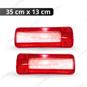 MIKA LAMPU STOP BELAKANG MIKA STOPLAMP TRUK VOLVO KUALITAS BAGUS 50cm X 13cm DAN 35cm x 13cm