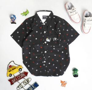 Ams Pro baju anak laki-laki kemeja anak laki-laki fashion kids atasan anak kids-Wheel