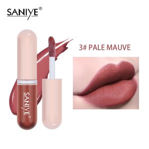 SANIYE Matte Lipstik Mini Kapsul Series Waterproof Transferproof Ringan Pigmentasi Tinggi 12 Warna Produk L1135