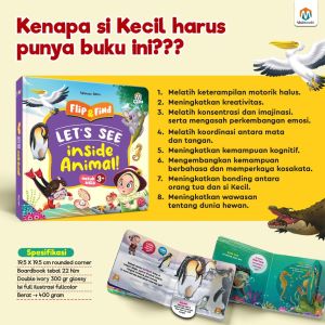 Flip & Find Lets See Inside Animal (Boardbook)
