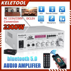 5000Wamplifier speaker Bluetooth Power Amplifier home amplifier sunbuck home theater fm radio system amplifier subwoofer